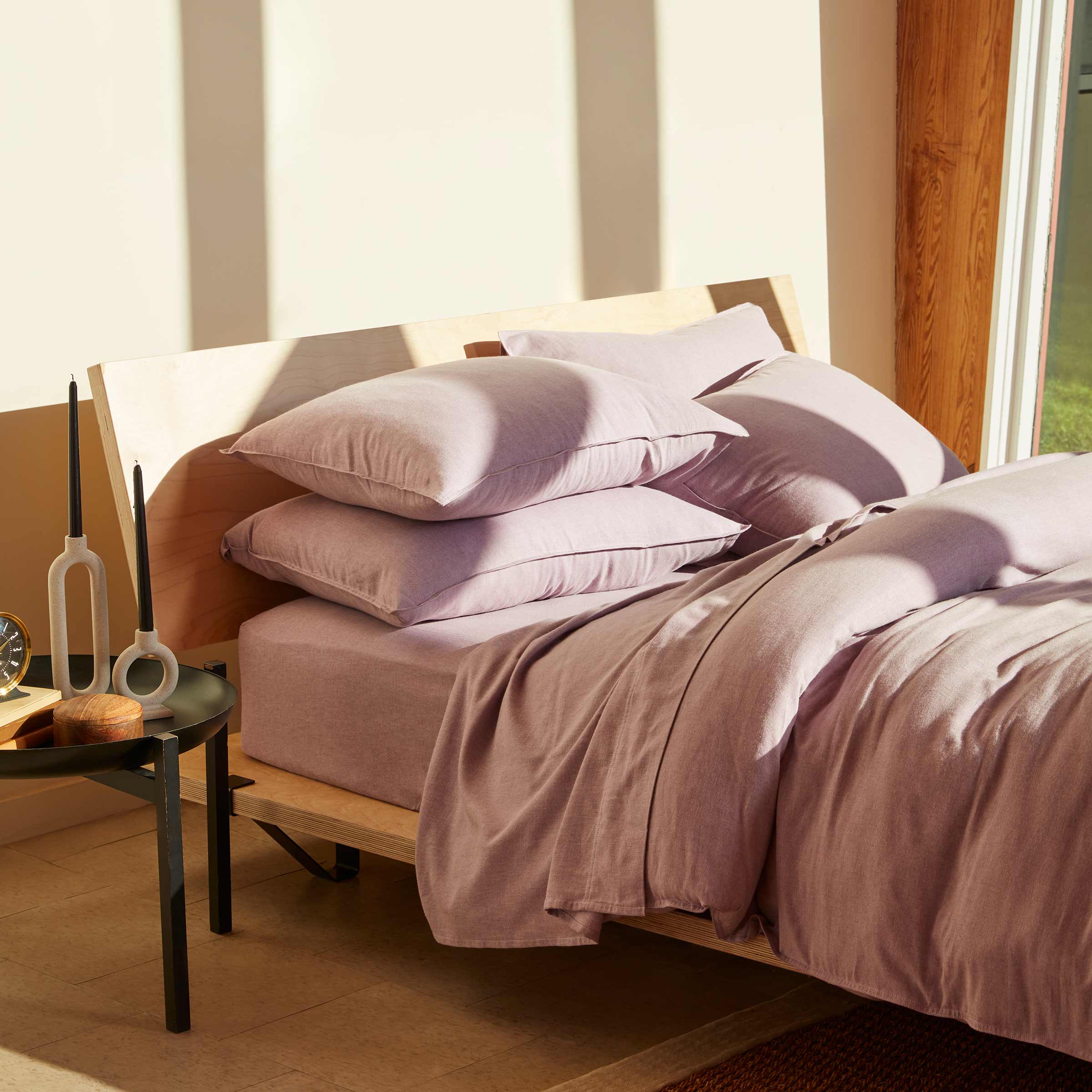 Heathered Cashmere Pillowcase Set