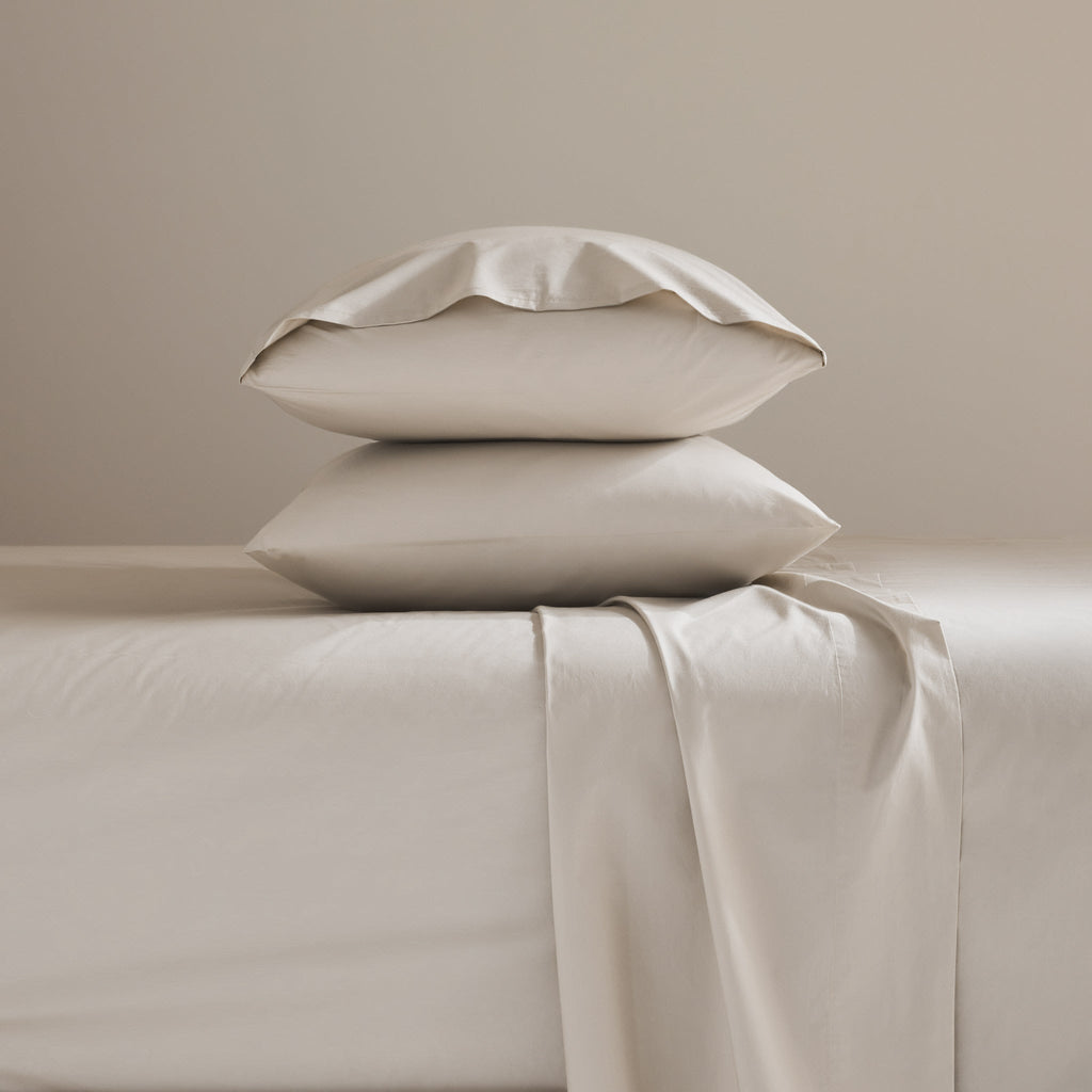Classic Percale No Flat Sheet Set Bundle