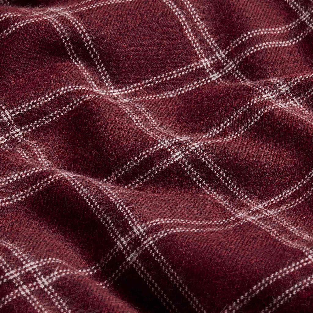 Alpaca Windowpane Throw Blanket - Last Call