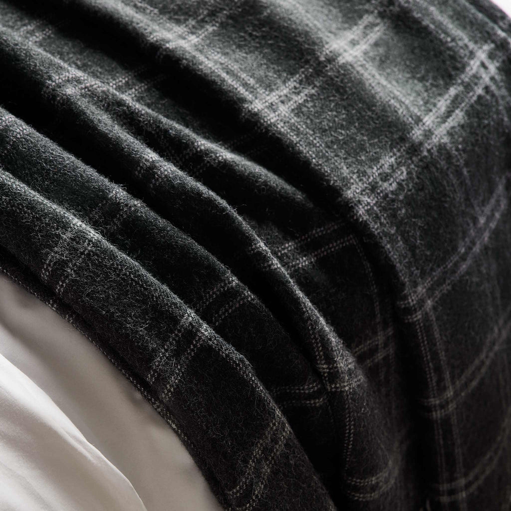 Alpaca Windowpane Throw Blanket - Last Call