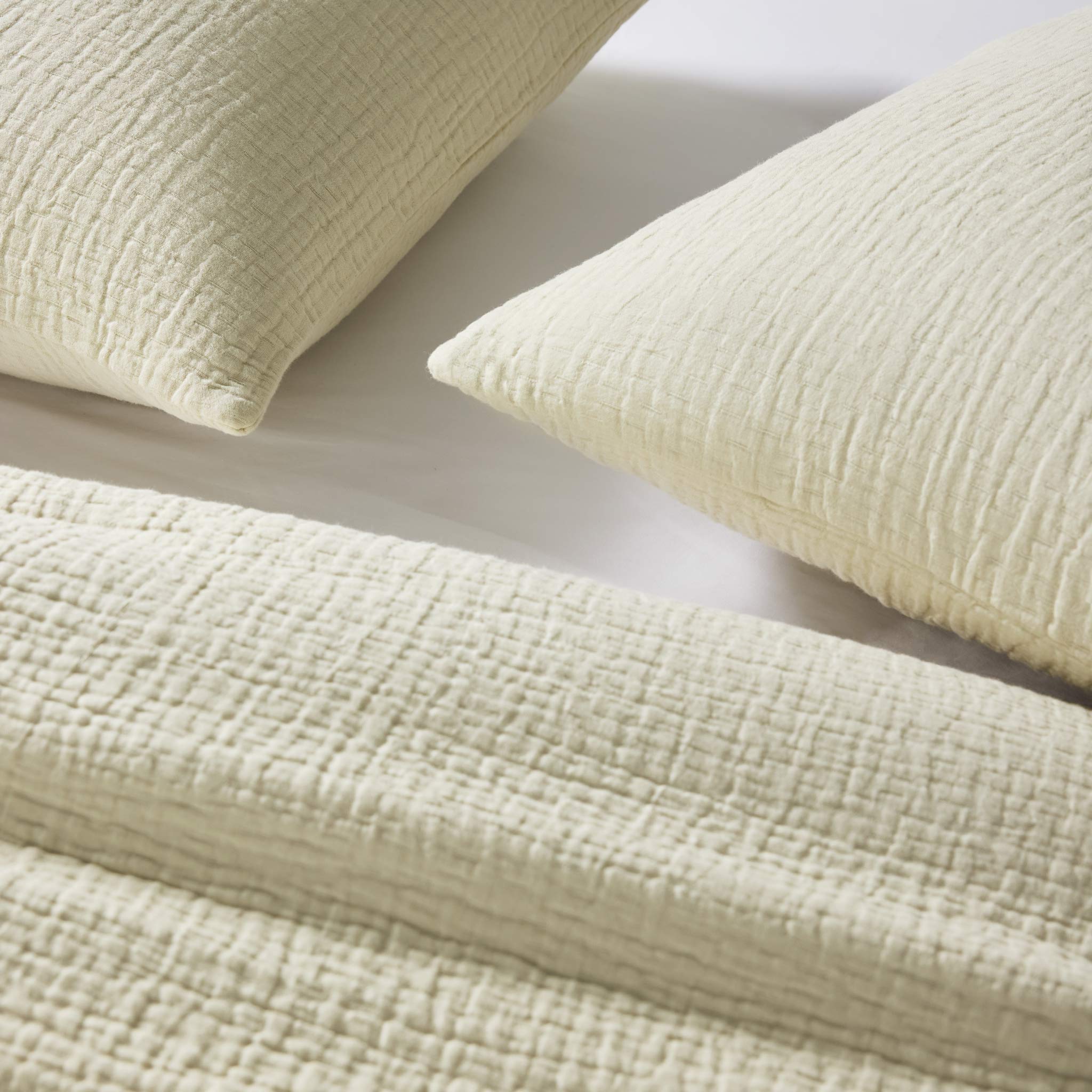 Breezeweave Crinkle Cotton Sham Set