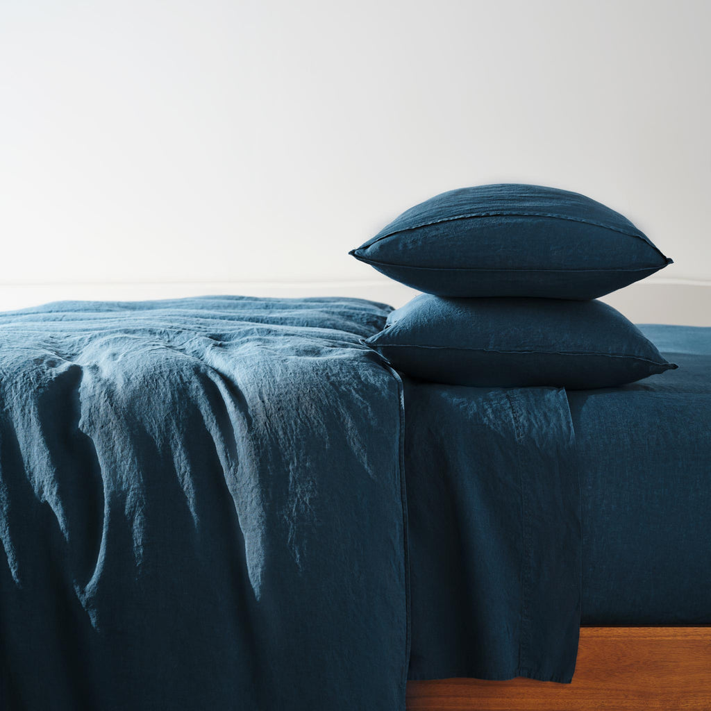 Washed European Linen Core Sheet Set - Last Call