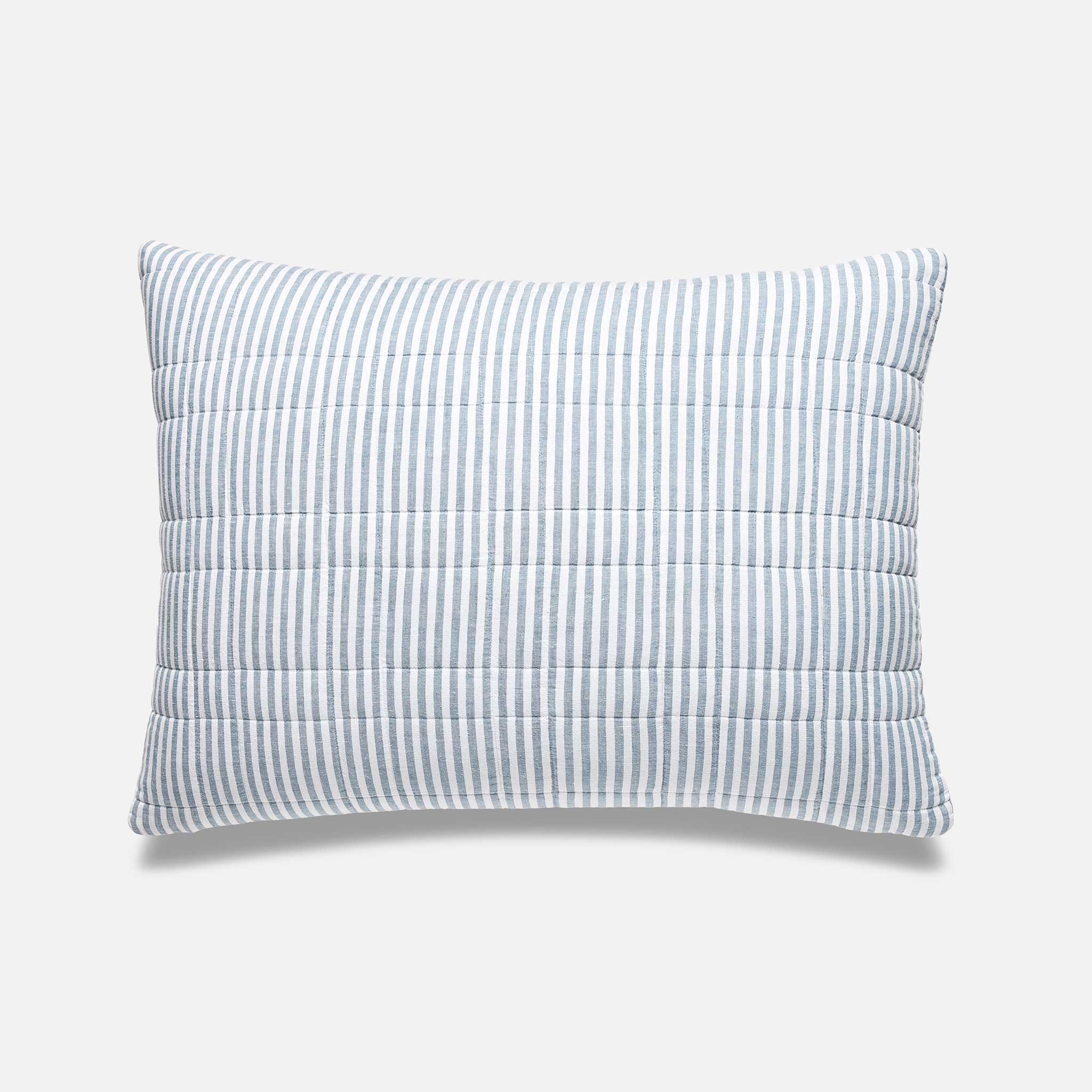 Washed European Linen Quilted Sham Set
