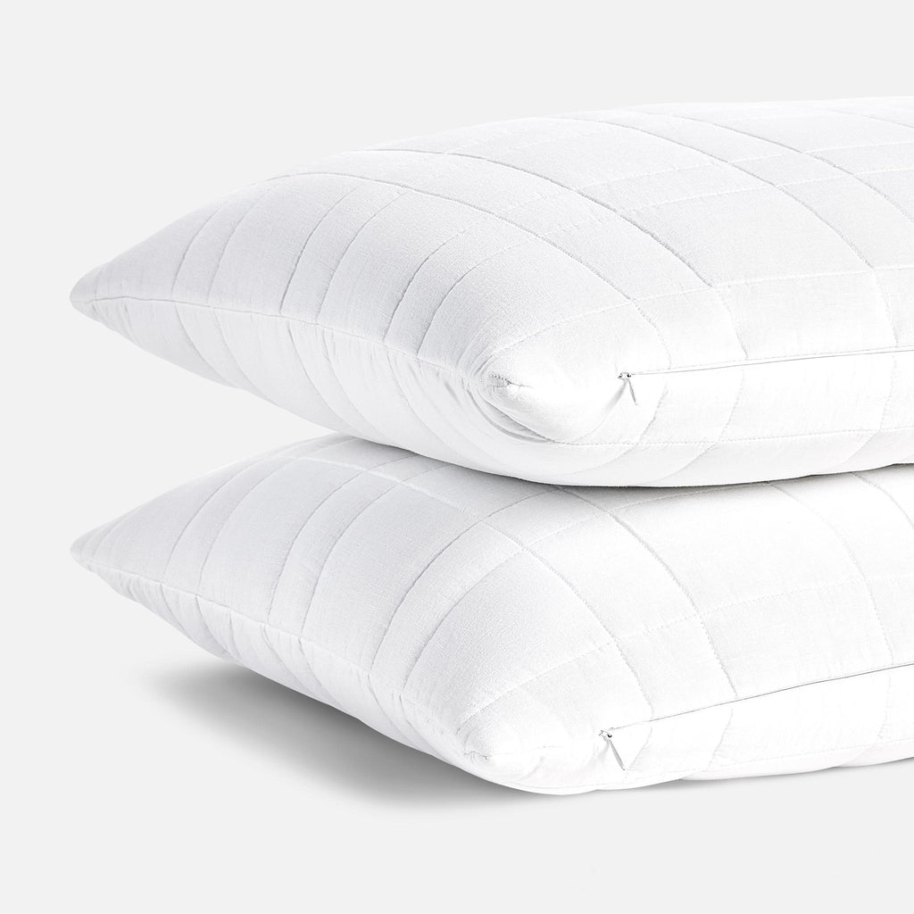 Washed European Linen Quilted Sham Set