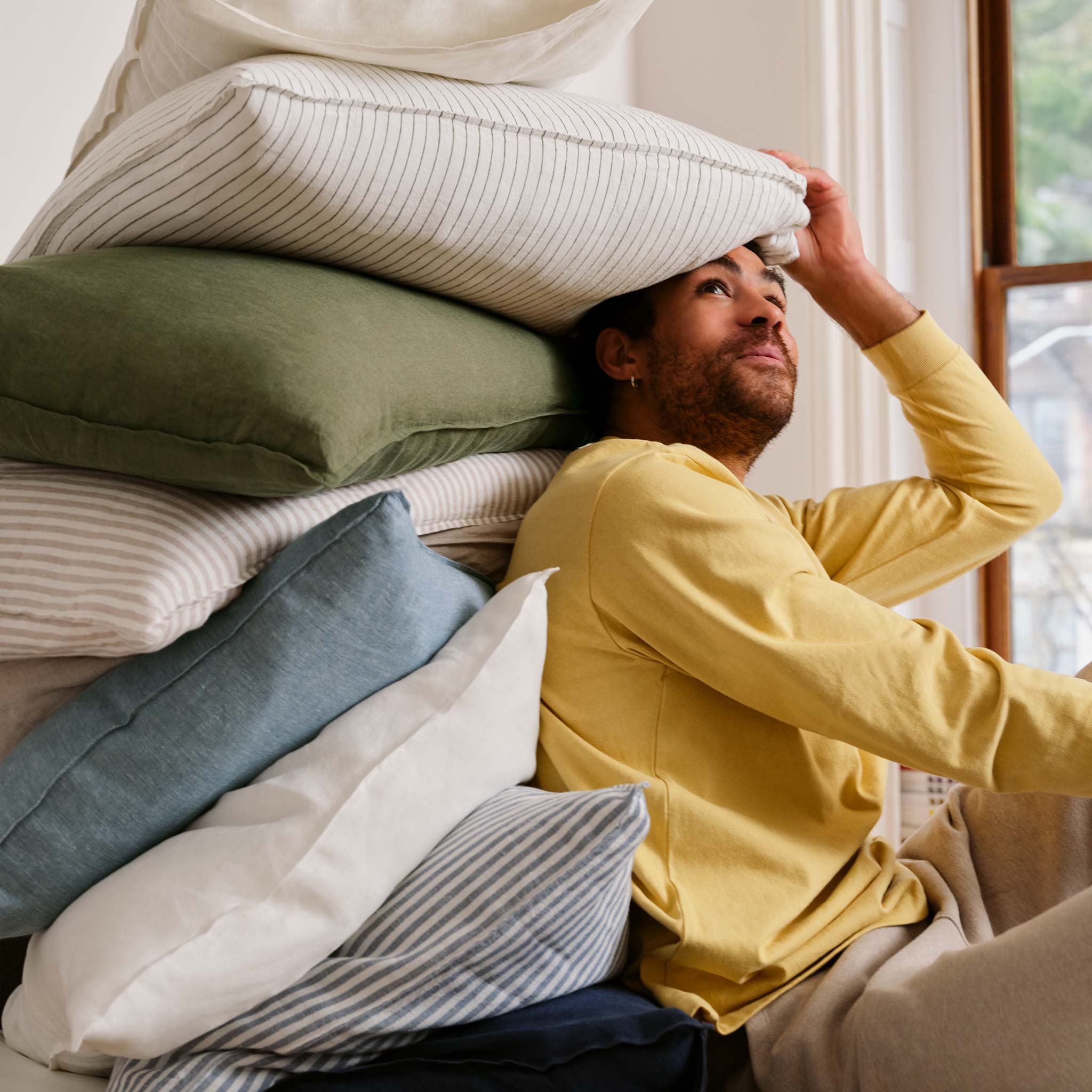 Washed European Linen Pillowcase Set