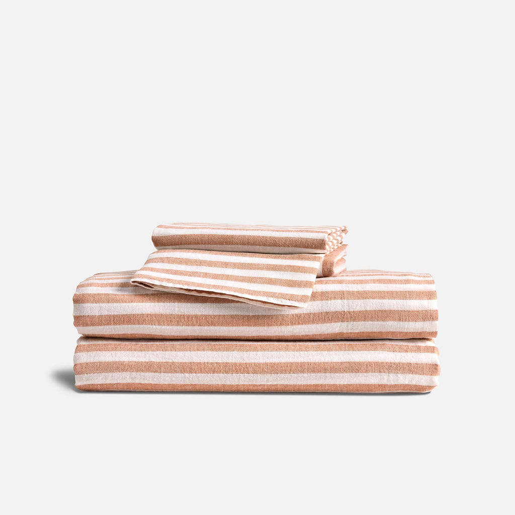 Washed European Linen Core Sheet Set - Last Call