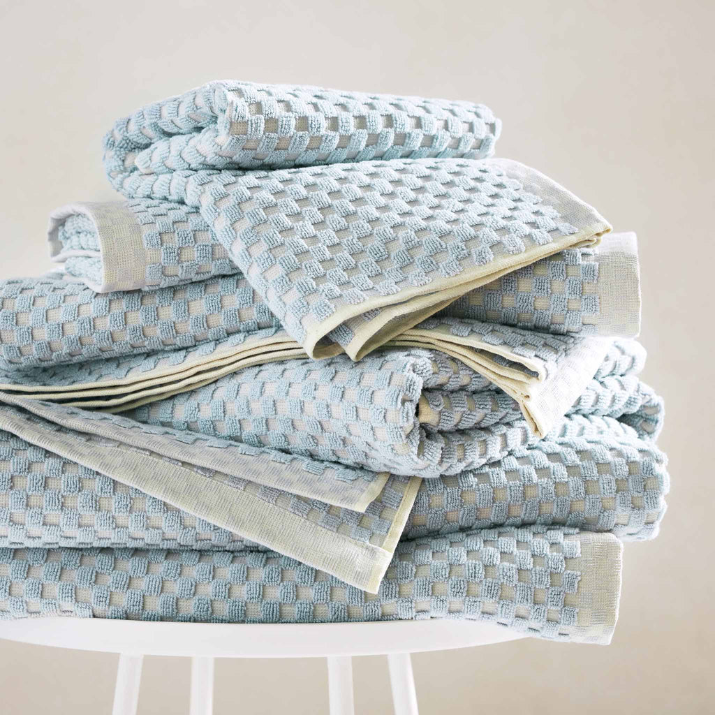 Checkered Jacquard Hand Towels Set of 2 - Last Call