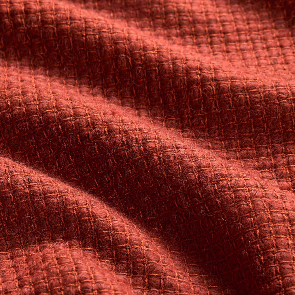 Basketweave Alpaca Throw Blanket