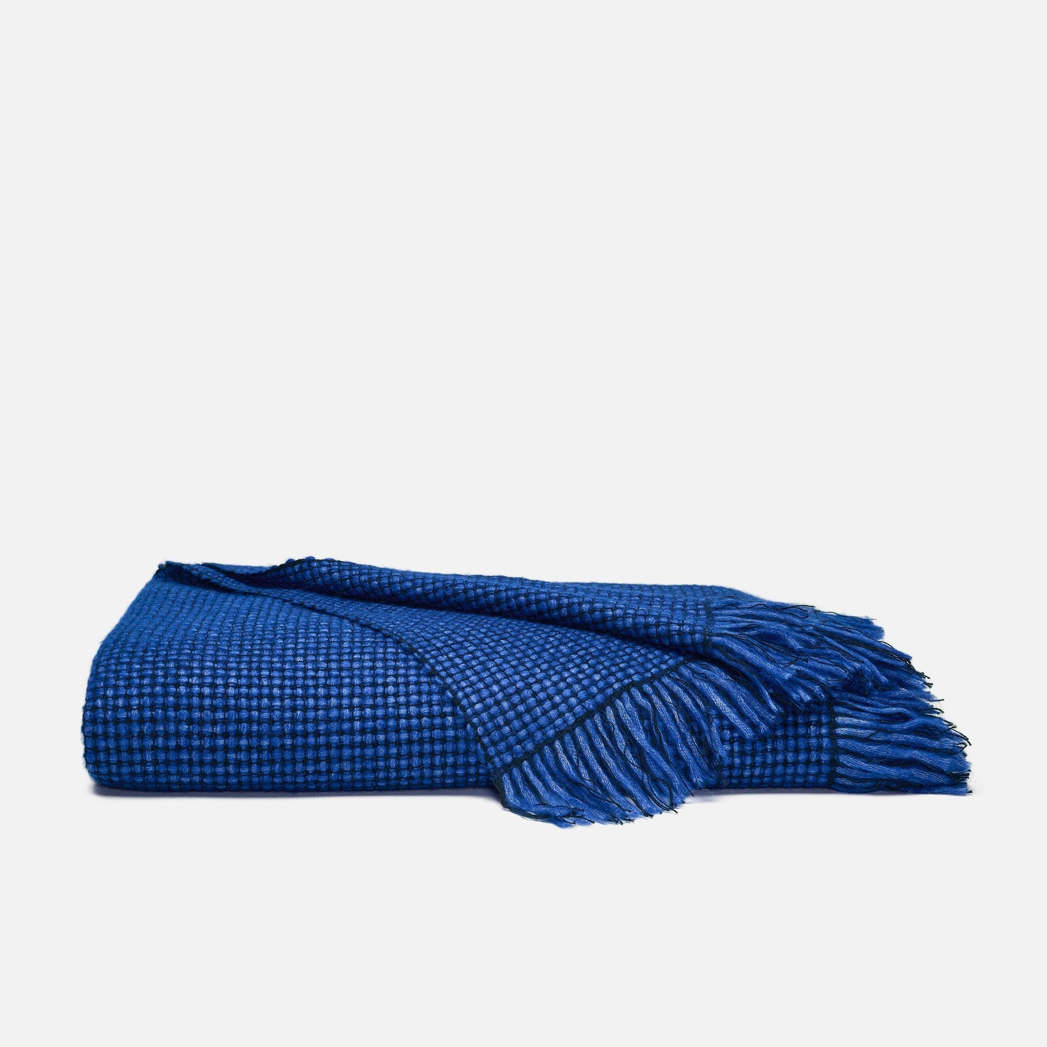 Basketweave Alpaca Throw Blanket