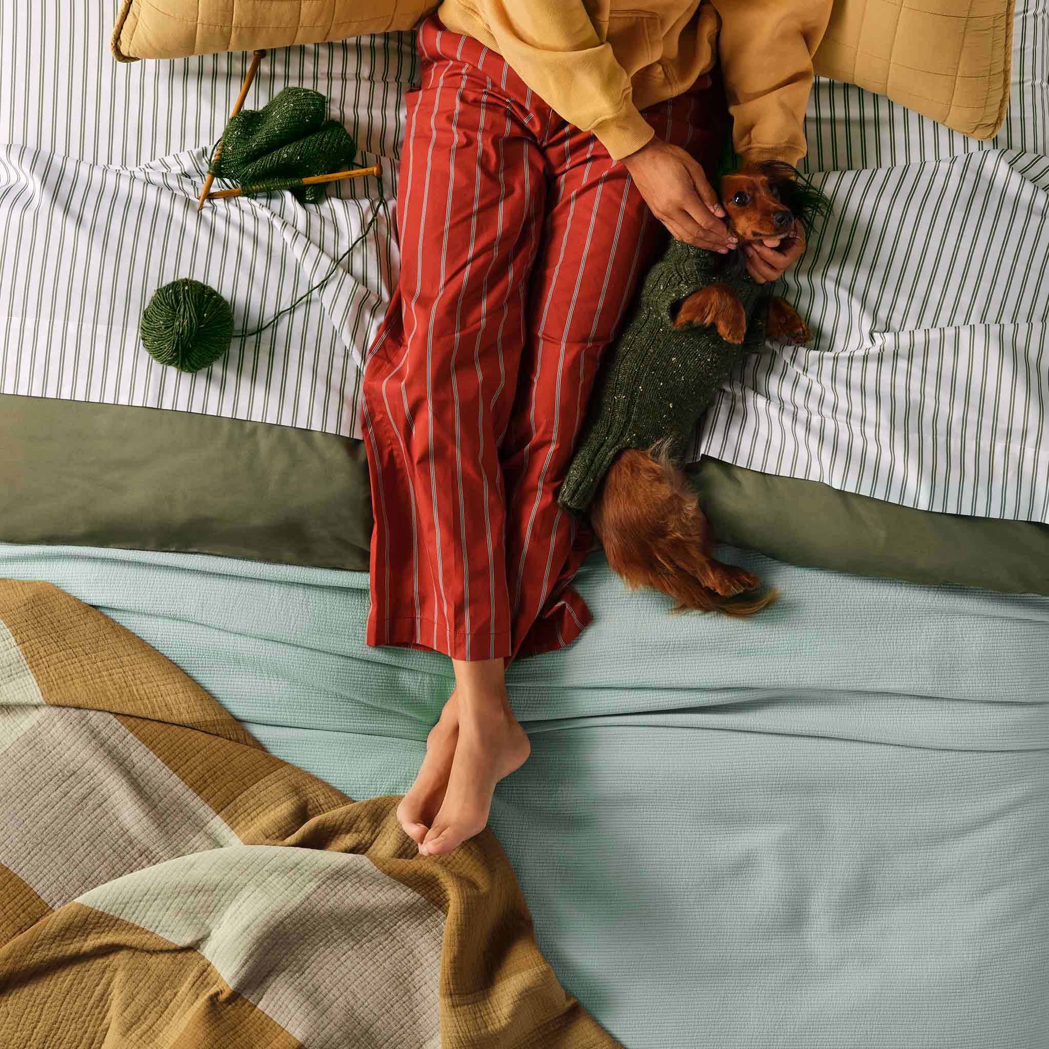 Ribbed Matelasse Quilt Set