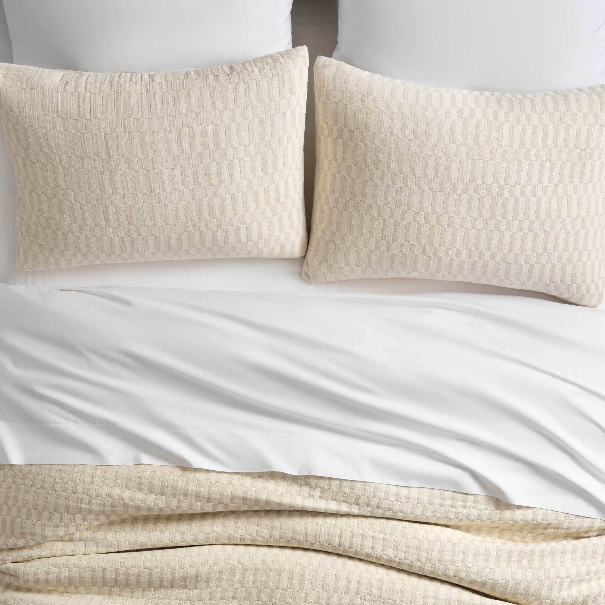 Woven Checkerboard Sham Set