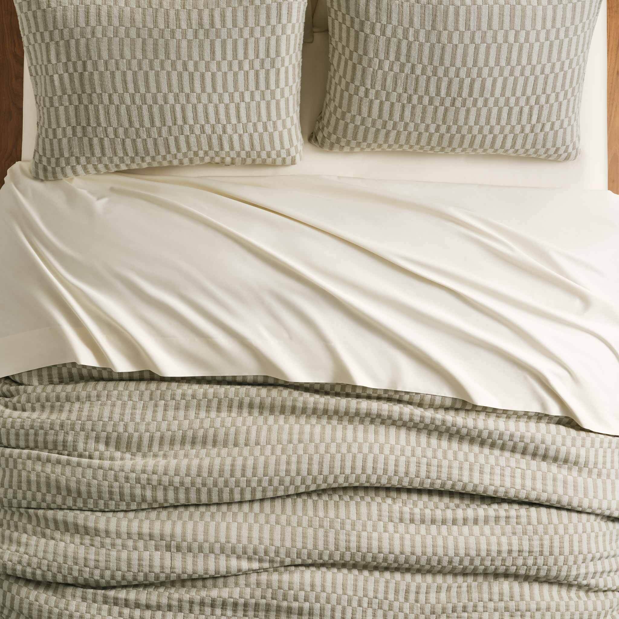Woven Checkerboard Duvet Cover