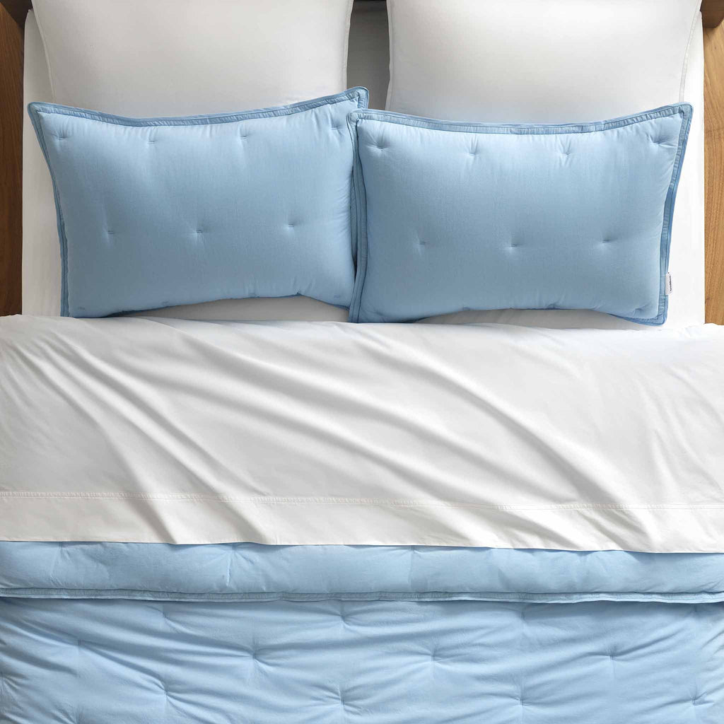 Washed Classic Percale Sham Set