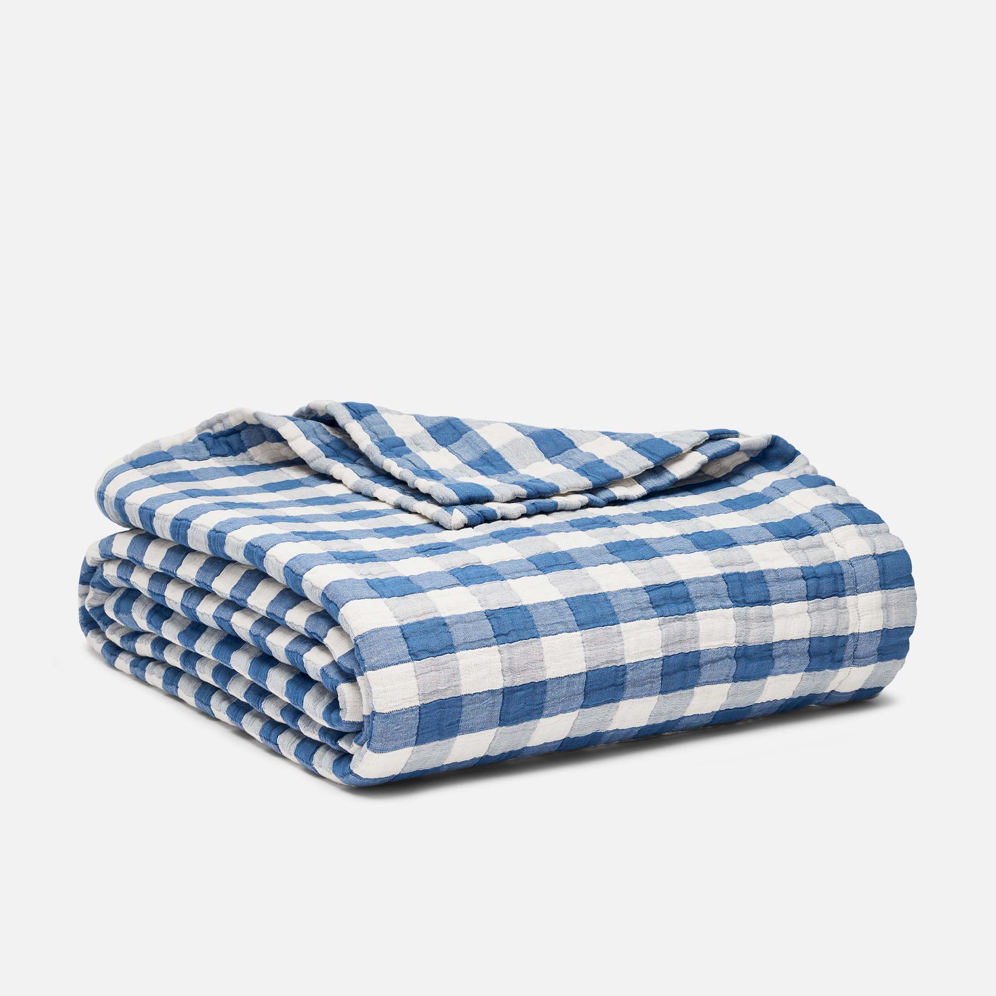 Breezeweave Cotton Gingham Bed Blanket