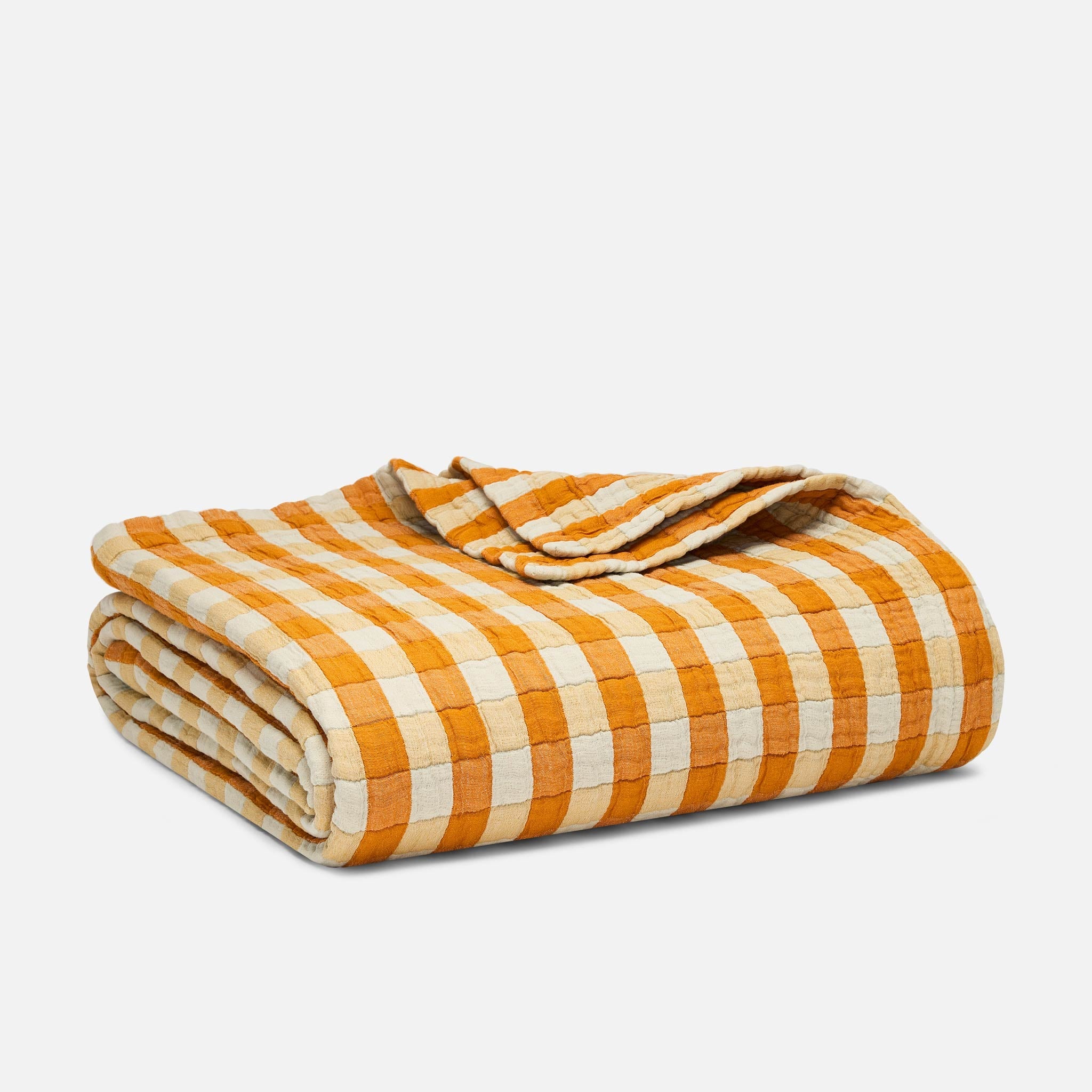Breezeweave Cotton Gingham Bed Blanket