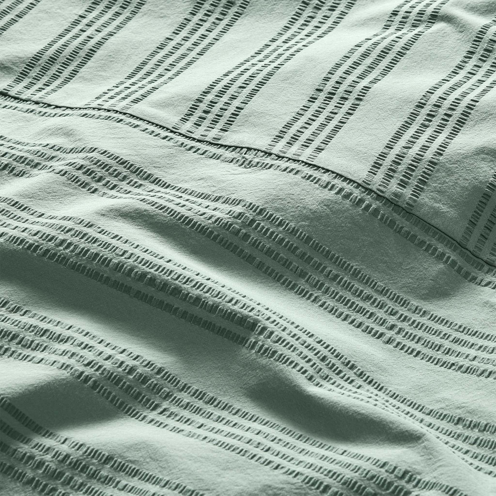 Seersucker Classic Percale Duvet Set