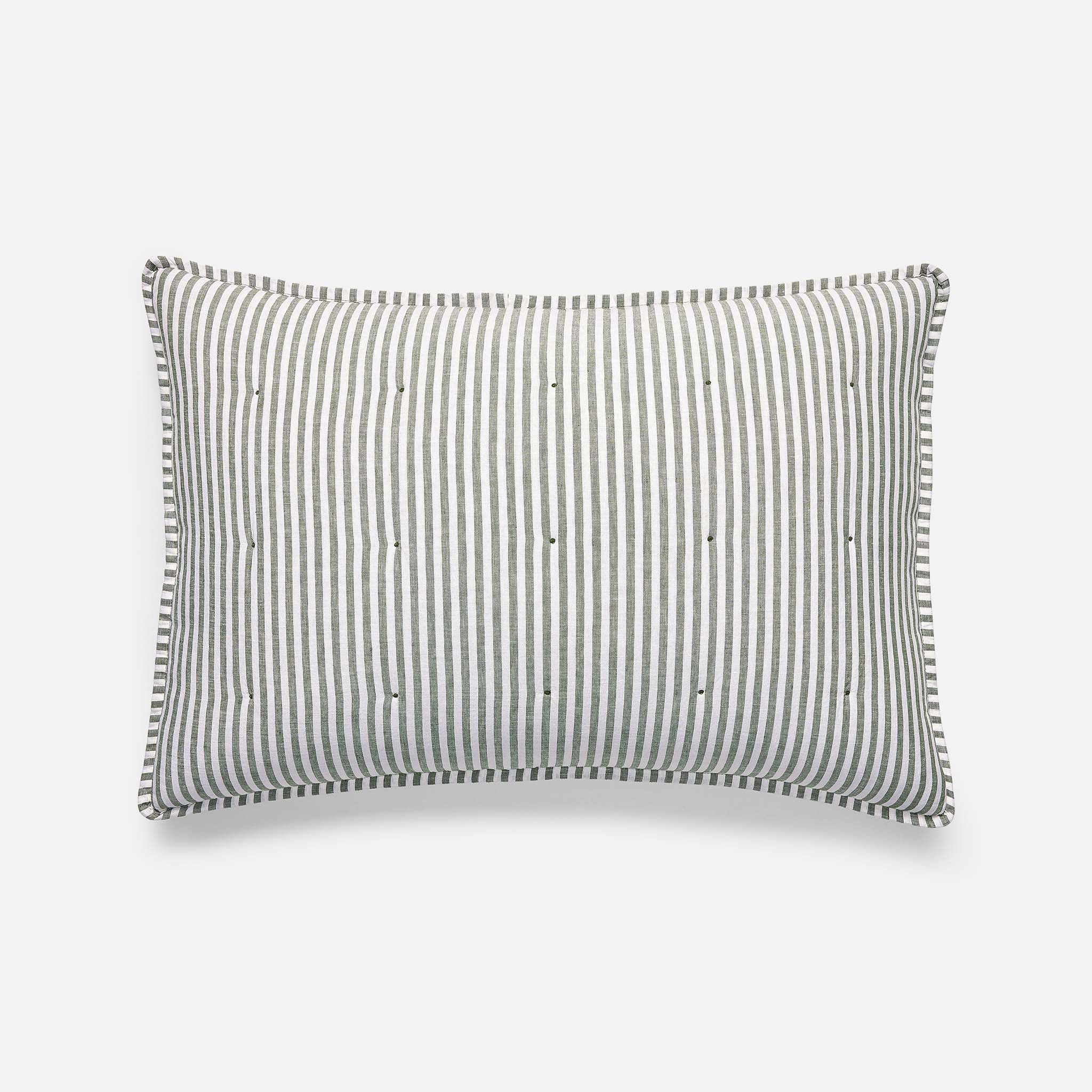 Washed European Linen Quilted Sham Set