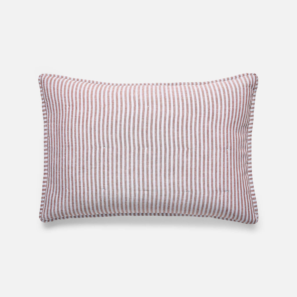 Washed European Linen Quilted Sham Set
