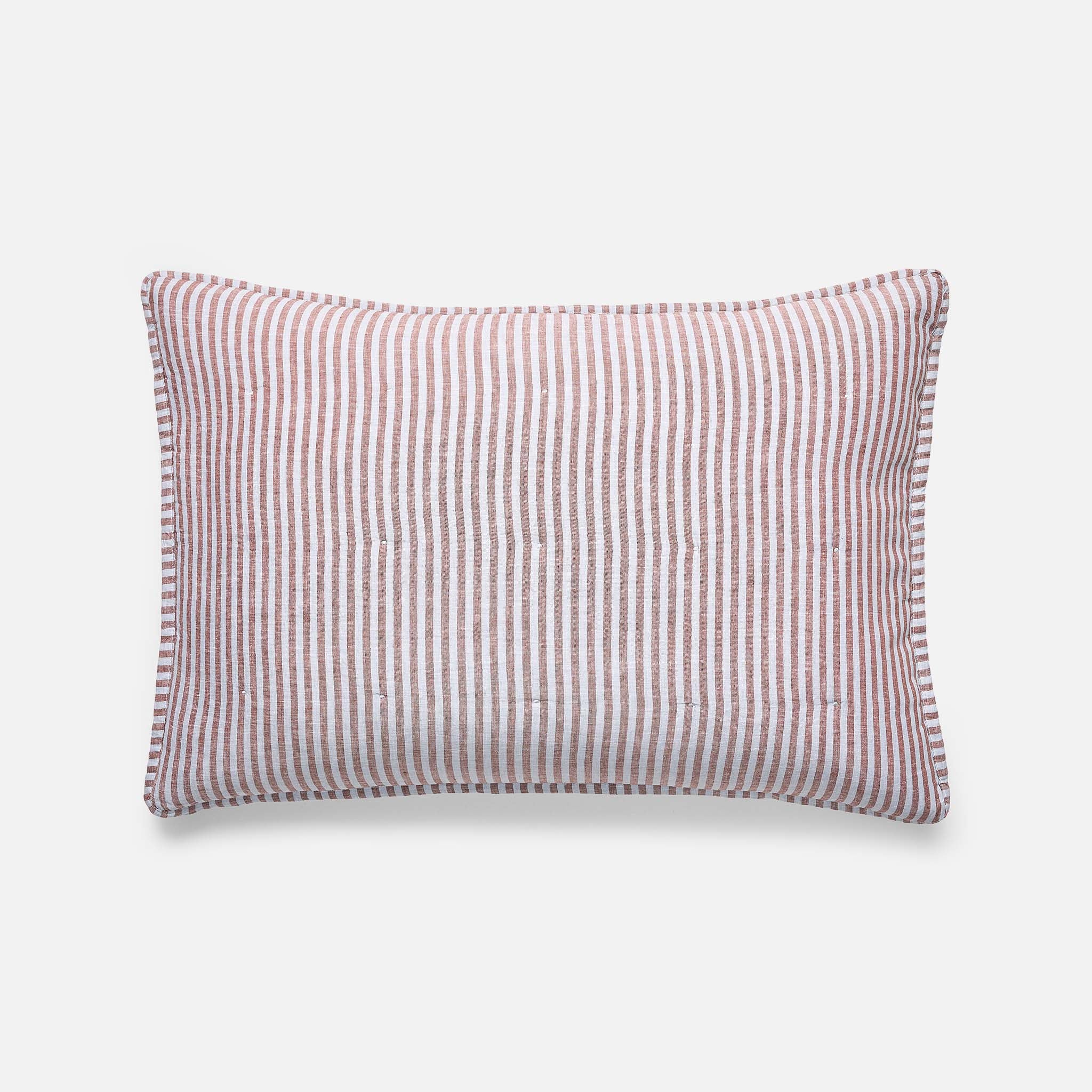 Washed European Linen Quilted Sham Set